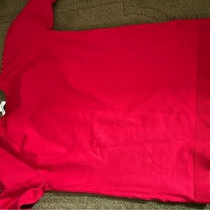 Womens Calvin Klein Red Sweater
